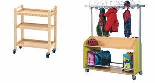 Garderobenwagen, Kindergartenmöbel Garderobenwagen, Garderobenwagen für