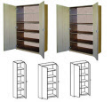 Schrank 190cm mit Drehtueren 