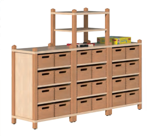 Kindergartenmöbel kaufen, Regalsysteme für Kindergarten, Spielburgen