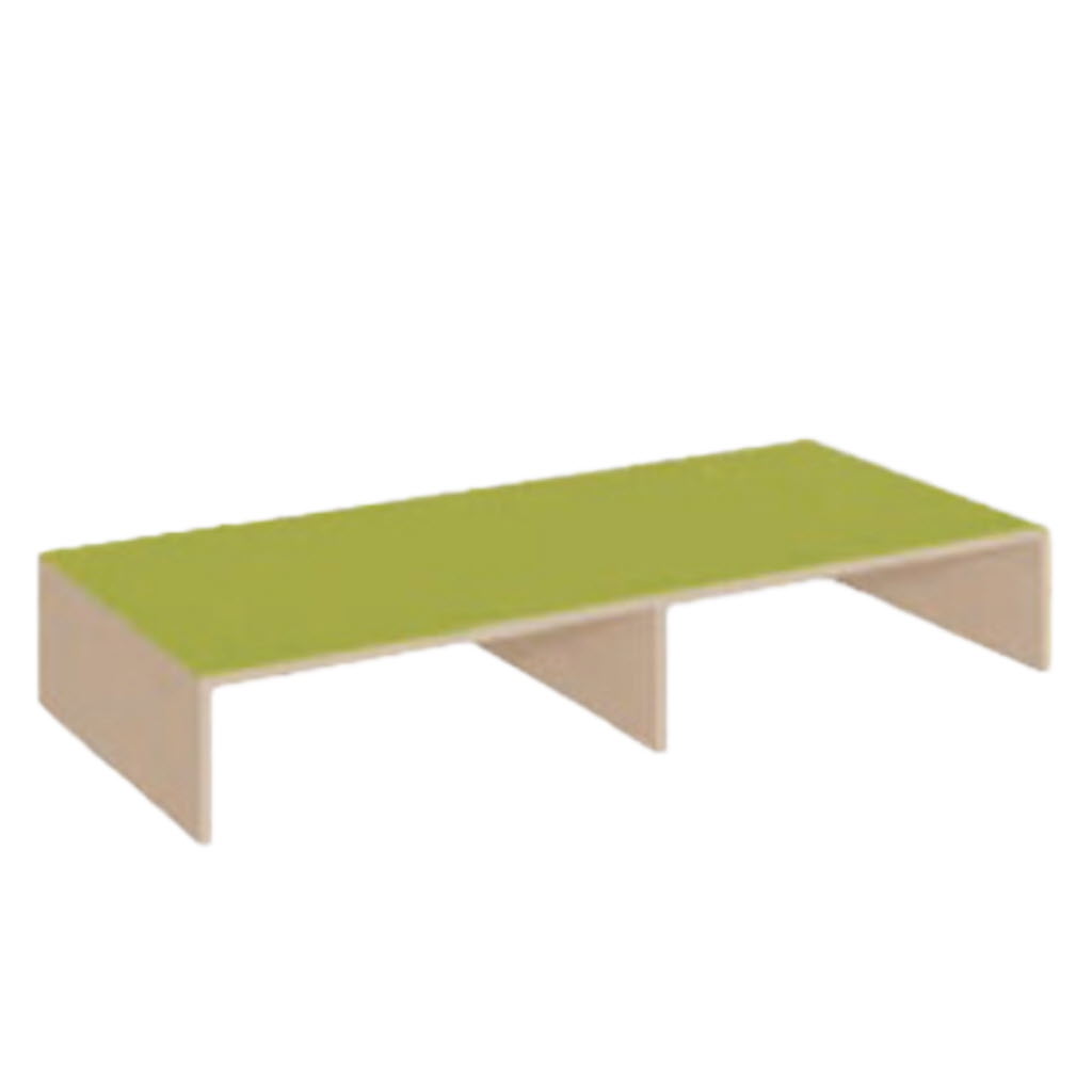  Podest, Spielpodest mit Linoleum, Kindergartenmöbel Spielpodest, Podest Motiv 