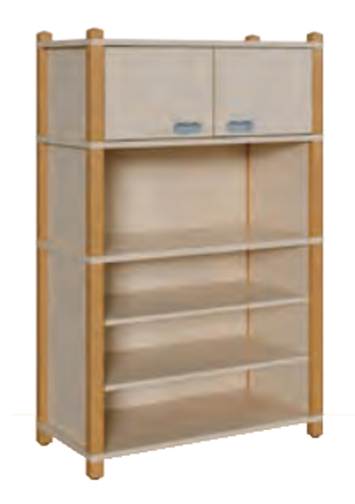 Schrankkombination, Holzstollenschrank, Stollenschrank kaufen, Kindergartenmöbel, Kigamöbel, Kindergarteneinrichtung, Holzmöbel für Kindergarten