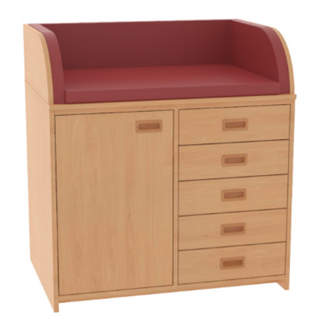 Kindergartenmöbel Wickelkommode, Wickelkommode aus Holz ...
