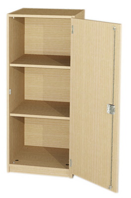 Eintürige Schränke, Schrank 3 OH, Schränke mit Holzkorpus, Büroschrank