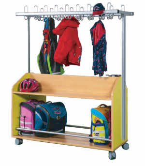 Garderobenwagen, Kindergartenmöbel Garderobenwagen, Garderobenwagen für