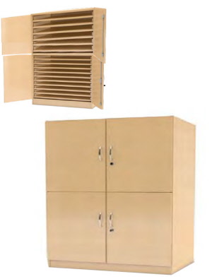 Bilderschrank, Papierschrank, Materialschrank, Schrank für Papier