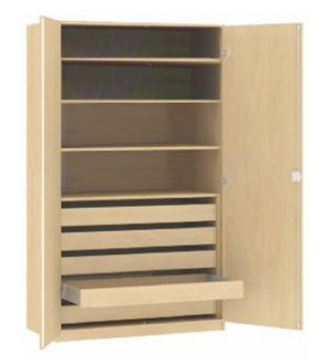 Bilderschrank, Papierschrank, Materialschrank, Schrank für Papier