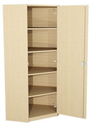 Kompaktschrank, Vorratschrank, Buegelbrettschrank, 3-Tuerenschrank