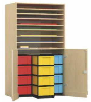Bilderschrank, Papierschrank, Materialschrank, Schrank für Papier