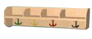 Garderoben, Sitzbank, Hakenleisten für Kindergarten, Sitzbänke