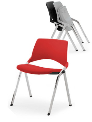 Stuhl mit Klappsitz, Schulungstuhl mit Sitz klappbar, Stuhl mit Sitz