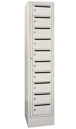 Postverteilschrank, Postverteilschränke, Briefschlitzschränke