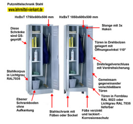 Mehrzweckschrank Metall abschließbar REKL Metallschrank | Schließfachschrank Putzmittelschrank Mehrzweckschrank Metall abschließbar REKL Metallschrank | Schließfachschrank Putzmittelschrank