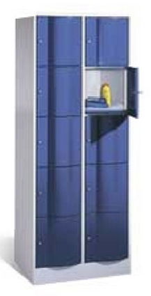 Schließfachschränke Resisto mit gewölbten Türen, Stahlschrank