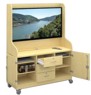 TV-Wagen, Displaywagen, Fernsehwagen, Bildschirmwagen, Fernsehschrank