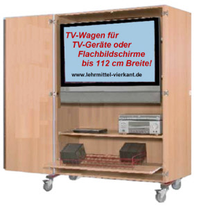 TV-Wagen, Displaywagen, Fernsehwagen, Bildschirmwagen, Fernsehschrank