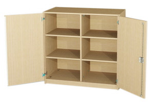 Unterschrank mit Flügeltüren, Unterschrank für Büro oder Schule